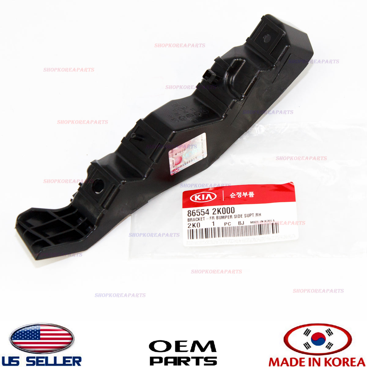 GENUINE Front Bumper Support Bracket Right Passenger Side OEM Kia Soul 2010-2011