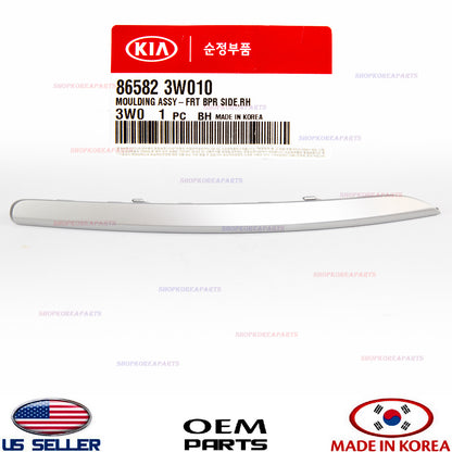 GENUINE Front Bumper Molding Outer Trim Strip Passenger Side OEM Sportage 11-16