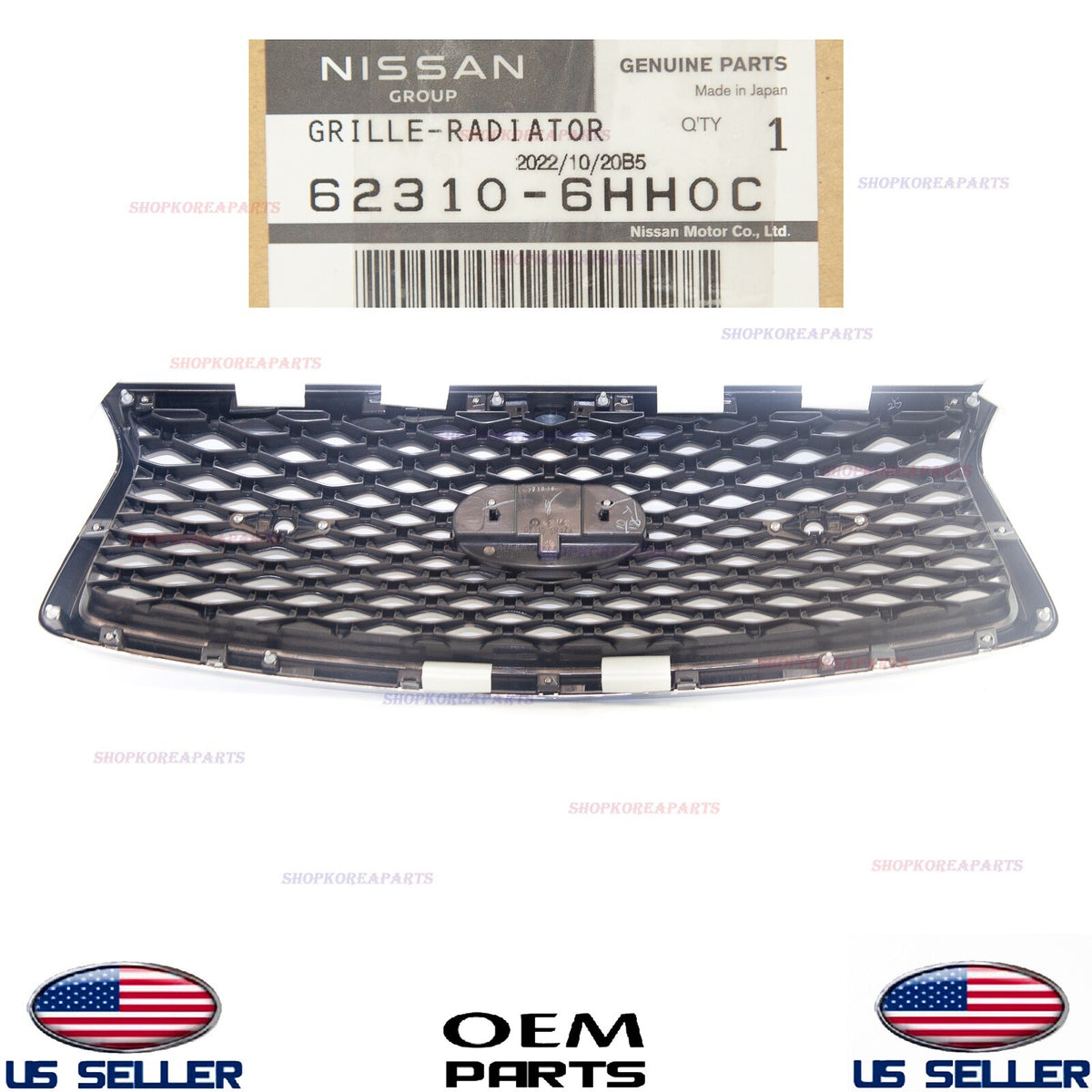 GENUINE Front Radiator Chrome Grille with Emblem OEM Infiniti Q50 2018-2023