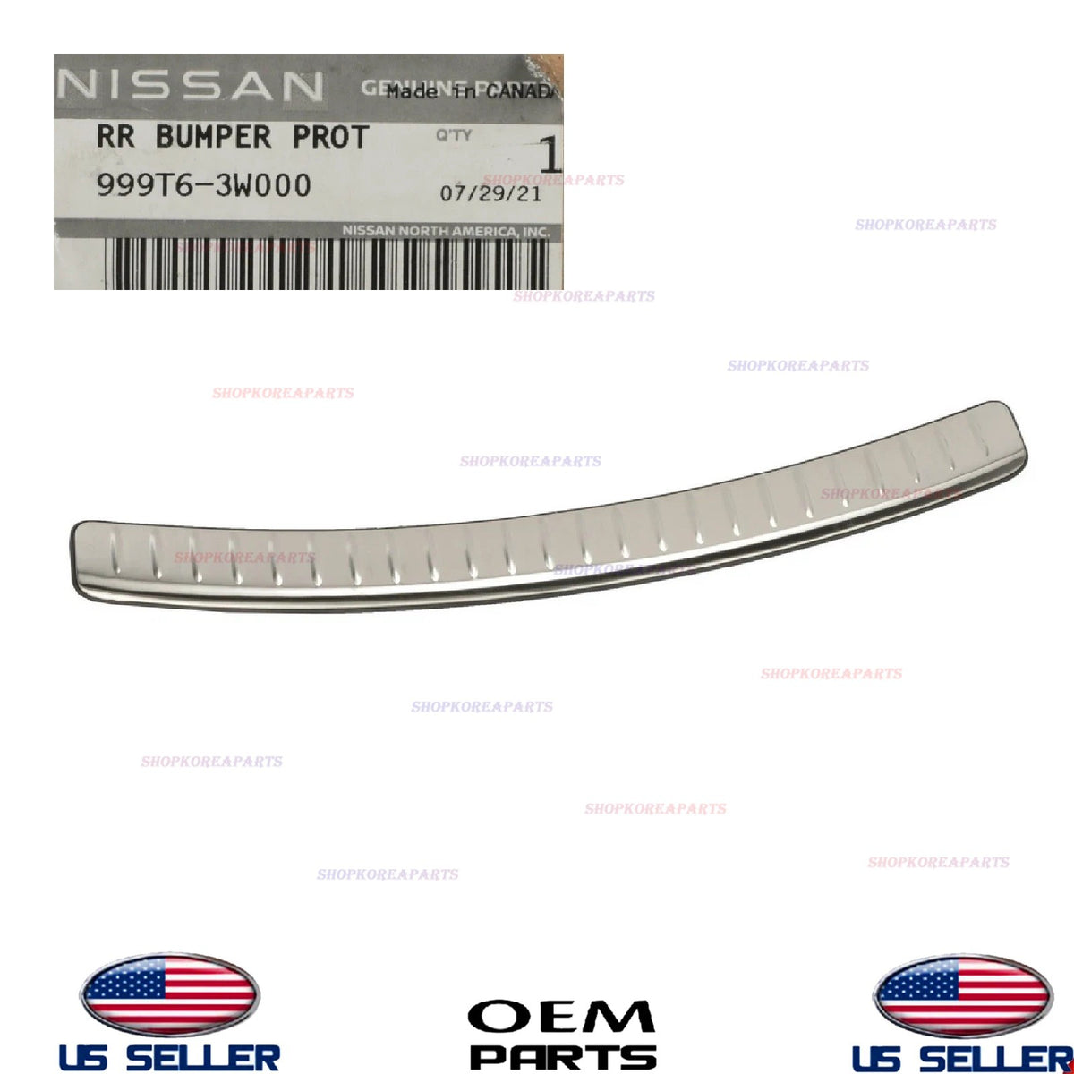 GENUINE Rear Bumper Protector 2011-2013 Infiniti QX56 999T6-3W000