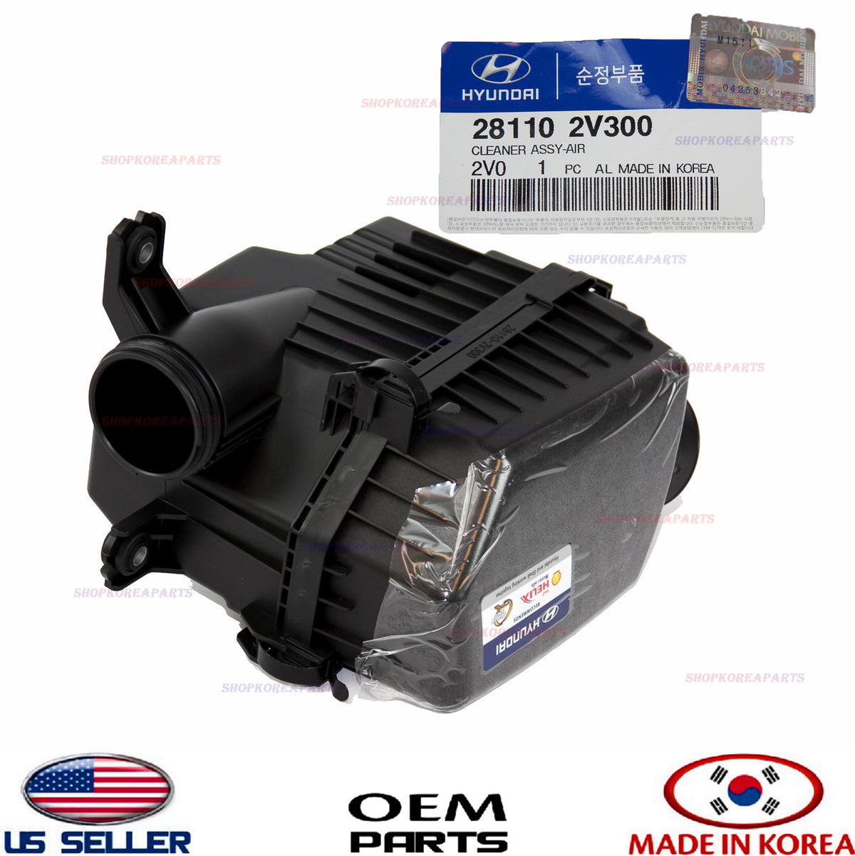 GENUINE OEM Air Cleaner Intake Filter Box Assy 1.6L Turbo 2012–2016 Veloster