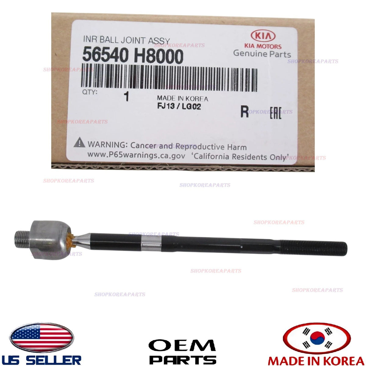 GENUINE OEM Inner Tie Rod End Ball Joint Assembly 2018-2023 Accent Rio
