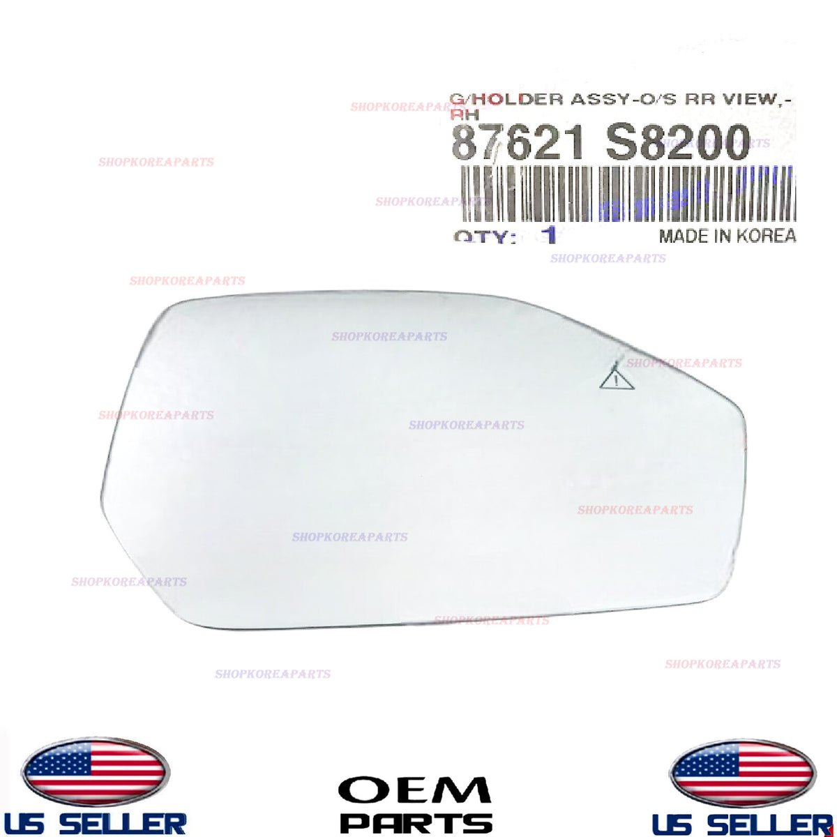 GENUINE OEM Right Passenger Side Heated Mirror Glass with BSD 2020-2025 Palisade