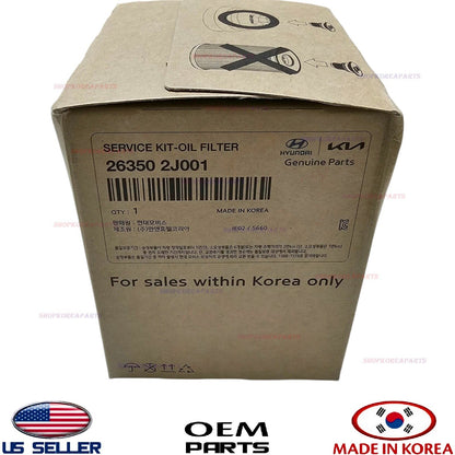 GENUINE Engine Oil Filter Kit ⭐OEM⭐ HYUNDAI 2.0L *See compatibility 263502J001