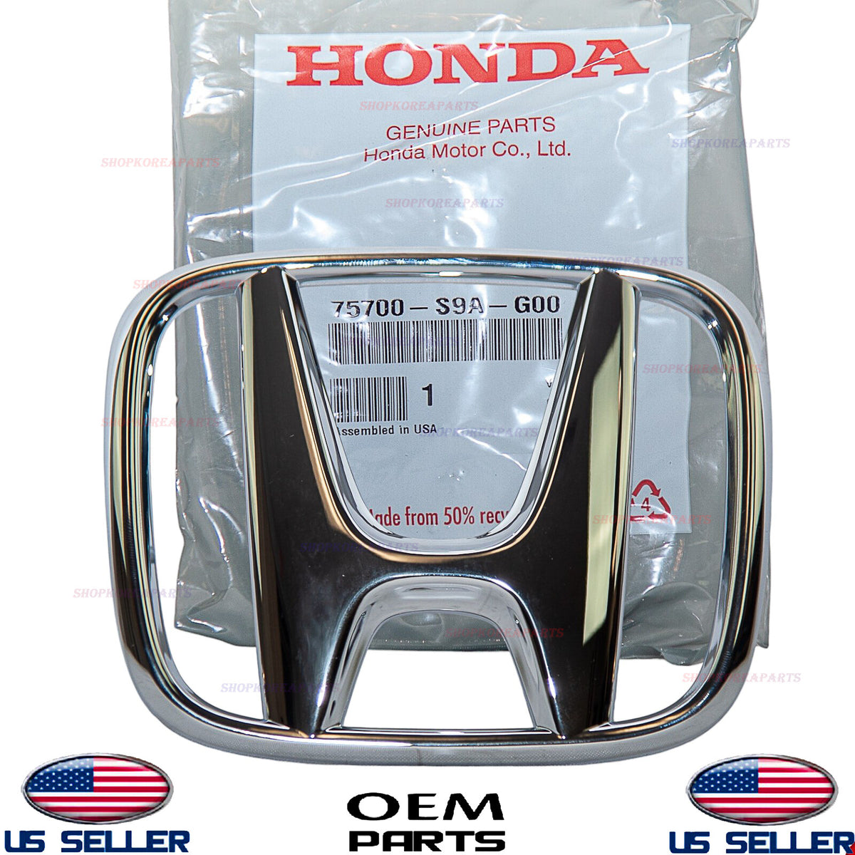 ✅GENUINE✅ Front Grille Emblem OEM Honda 2008-2018 *See Compatibility 75700TA0A00