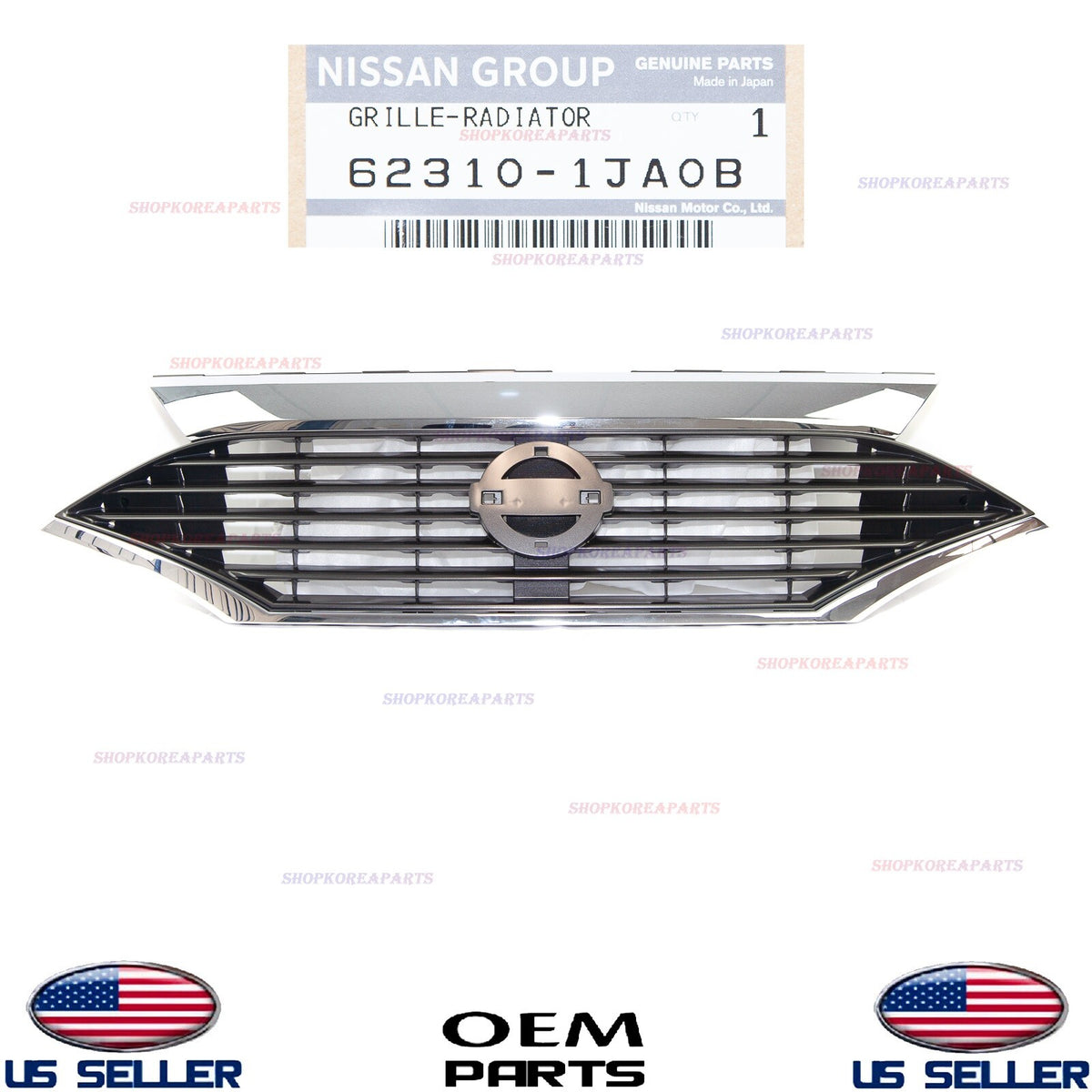GENUINE OEM Front Bumper Radiator Grille 2011–2017 Nissan Quest 62310-1JA0B