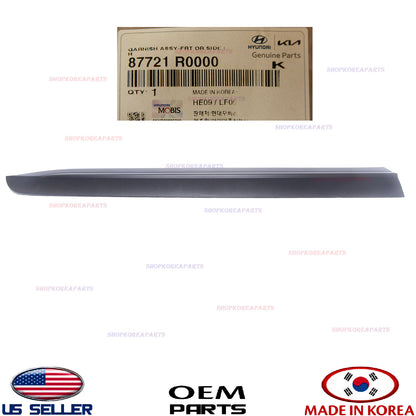 GENUINE Front Door Lower Molding BLACK LEFT Driver Side OEM Kia Carnival 2022-26