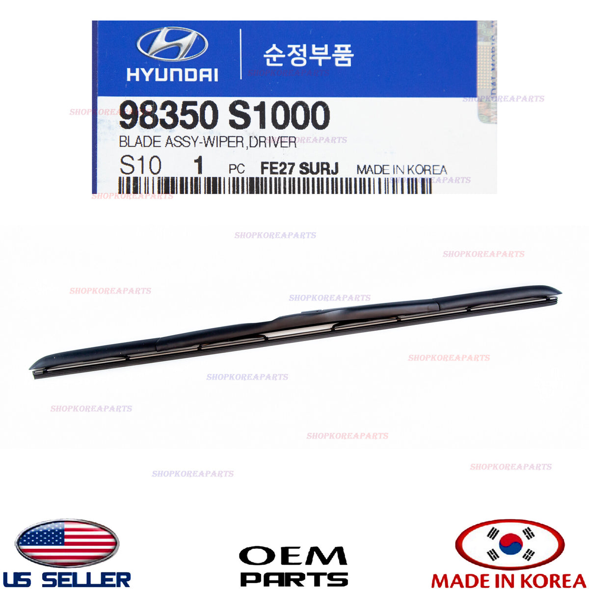 GENUINE Windshield Wiper Blade LEFT Driver Side ⭐ HYUNDAI KIA *See compatibility