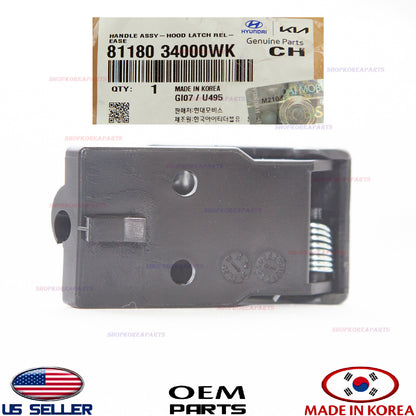 GENUINE Hood Latch Release Handle ⭐OEM⭐ KIA RIO 2018-2023 8118034000WK