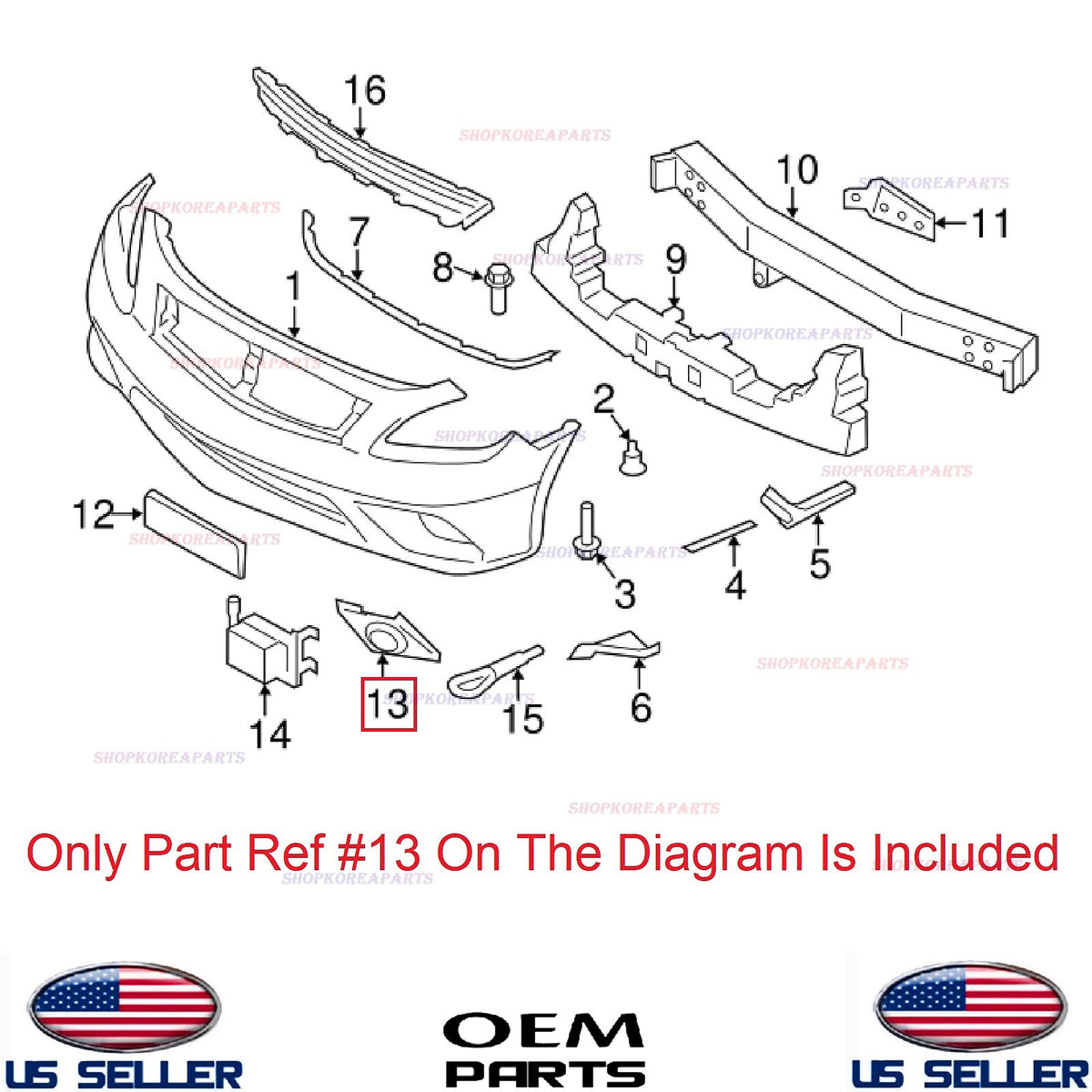 GENUINE OEM Trim Bezel Fog Lamp Driver Side Infiniti G37 Q60 Sport Premium