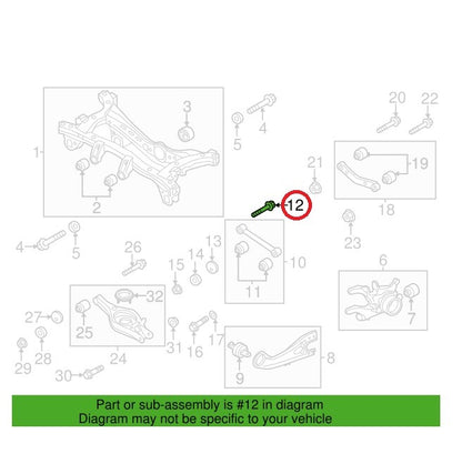 GENUINE Lateral Arm Adjust Bolt OEM Various Hyundai Kia 11-22 *See compatibility