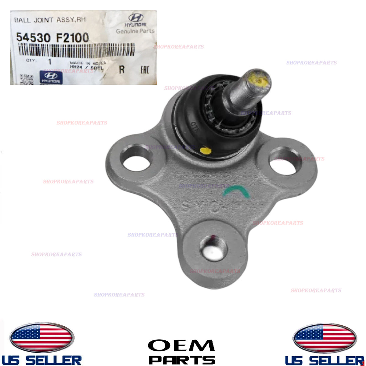 GENUINE OEM Front Lower Ball Joint Right Passenger Side 17-24 Elantra Kona Forte