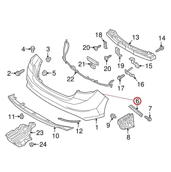 GENUINE Rear Bumper Mounting Bracket RIGHT Pass Side ⭐OEM⭐ ELANTRA Sedan 2017-18