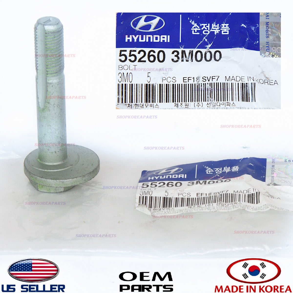 GENUINE Lateral Arm Adjust Bolt OEM Various Hyundai Kia 11-22 *See compatibility