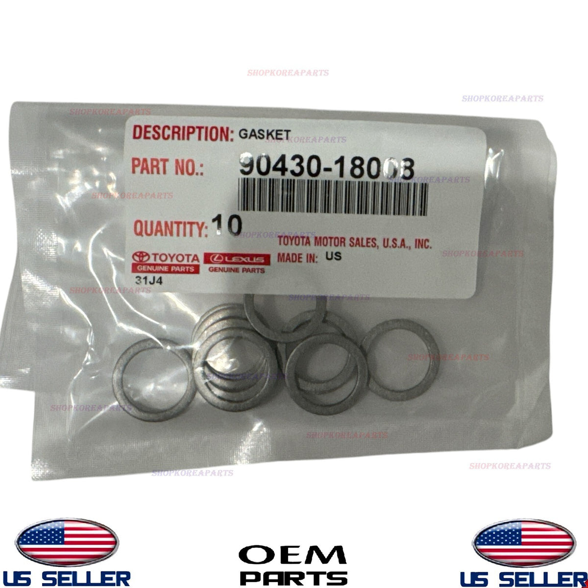1pcs GENUINE Toyota Transfer Case Differential Gasket Washer 1975-10 90430-18008
