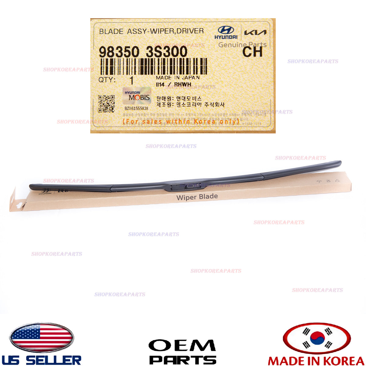 GENUINE Windshield Wiper Blade LEFT Driver Side ⭐ HYUNDAI KIA *See compatibility