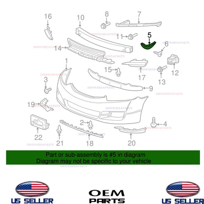 GENUINE Front Bumper Bracket RIGHT Passenger Side 2006-11 Honda Civic 2DR coupe