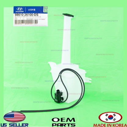 GENUINE OEM Windshield Washer Reservoir Tank & Pump 2001–2006 Hyundai Santa Fe