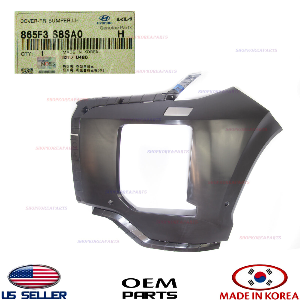 GENUINE Front Bumper Cover LEFT Driver Side ⭐OEM⭐ Palisade Calligraphy 2023-2025