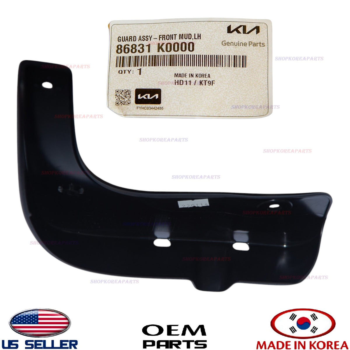GENUINE Mud Guard Flaps Splash Shield Front LEFT Driver ⭐OEM⭐ Kia Soul 2020-2024