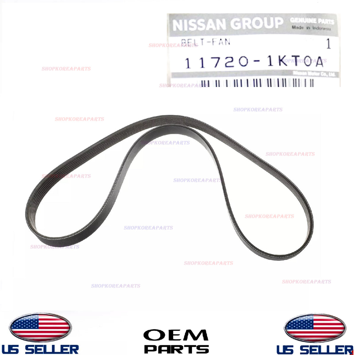 GENUINE Serpentine Belt 1.6L Engine ⭐OEM⭐ Nissan Versa 2012-2019 11720-1KT0A