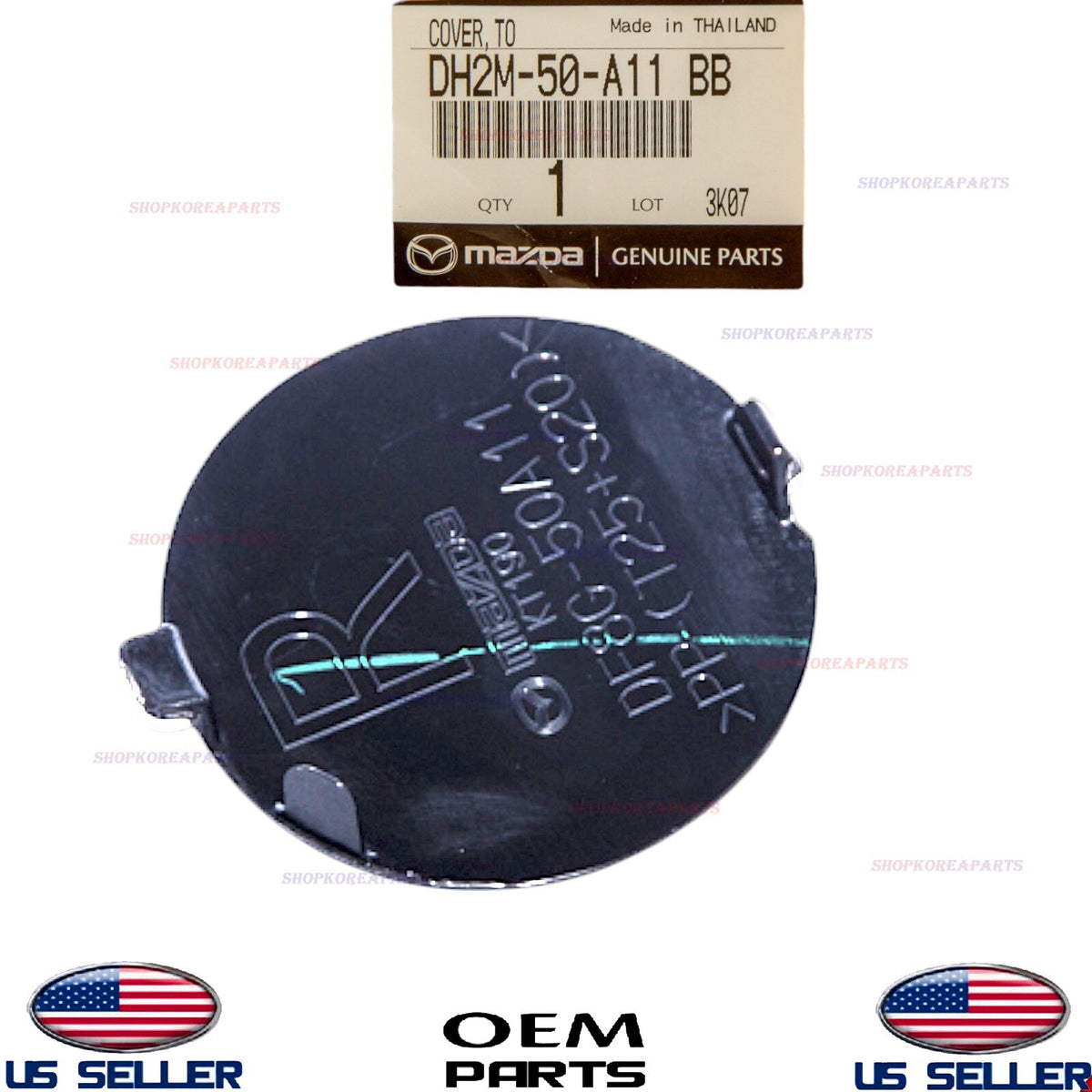 GENUINE Front Bumper Tow Eye Hook Cap Cover RIGHT ⭐OEM⭐ Mazda CX-3 2016-2022