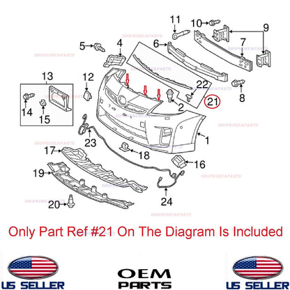 GENUINE OEM Front Bumper Upper Rubber Seal Strip 2010–2015 Toyota Prius