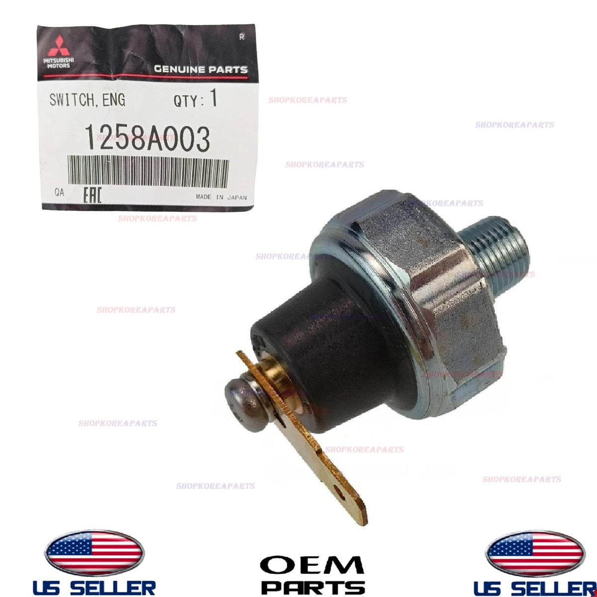 GENUINE OEM Engine Oil Pressure Switch 1987-2007 Mitsubishi *See List 1258A003
