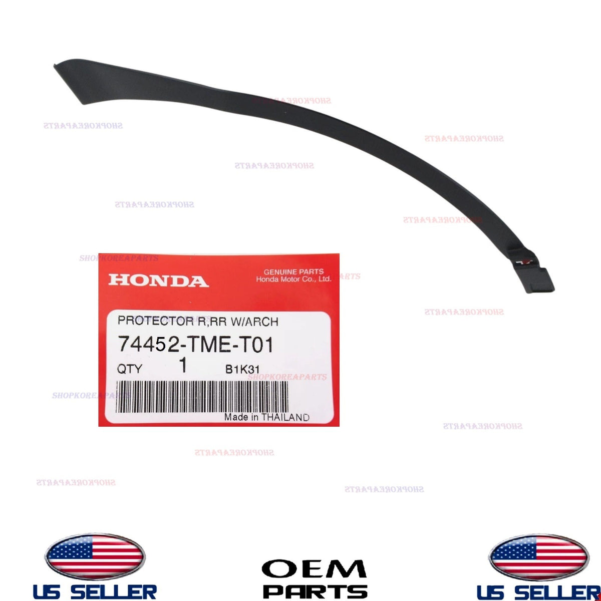 GENUINE OEM Rear LEFT Driver Side Arch Garnish Molding 2017-2022 Honda CR-V