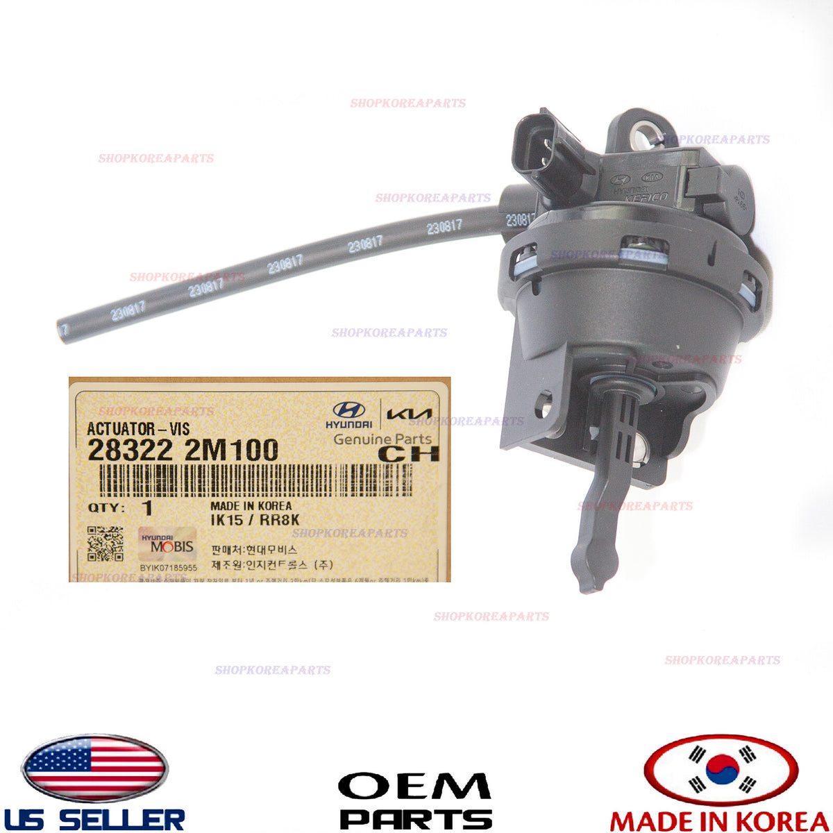 GENUINE Intake Actuator Control Solenoid OEM Hyundai Kia 1.6L *See Compatibility