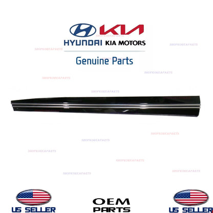 GENUINE OEM Front LEFT Door Lower Molding Gloss Black 2022-2025 Kia EV6 Wind