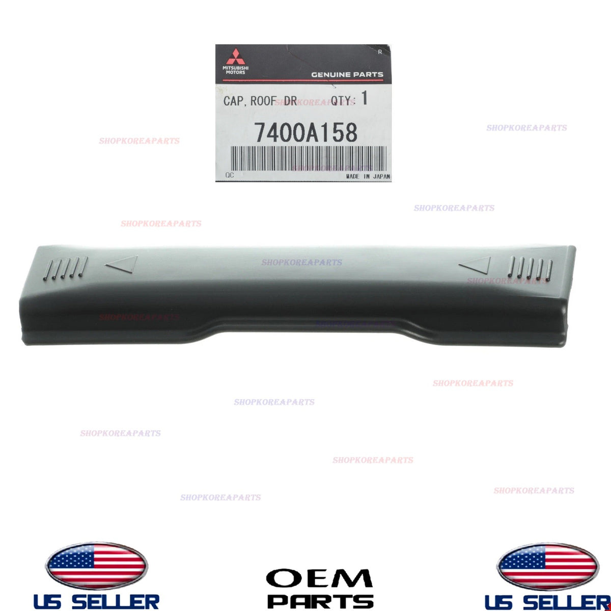 GENUINE Roof Molding Cover RIGHT Passenger Side 2010-2024 Mitsubishi 7400A158