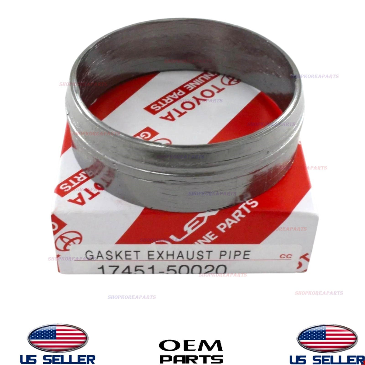 GENUINE Center Exhaust Pipe Gasket LS400 1995-2000 LS430 2001-2006 17451-50020