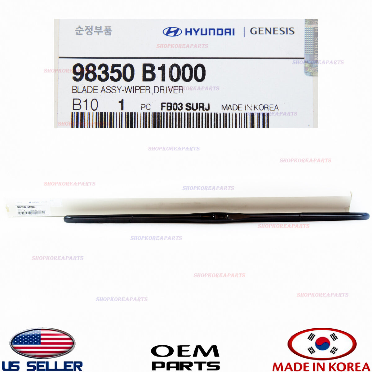 ✅GENUINE✅ Windshield Wiper Blade LEFT Driver Side Genesis GV80 G80 G90 2017-2025