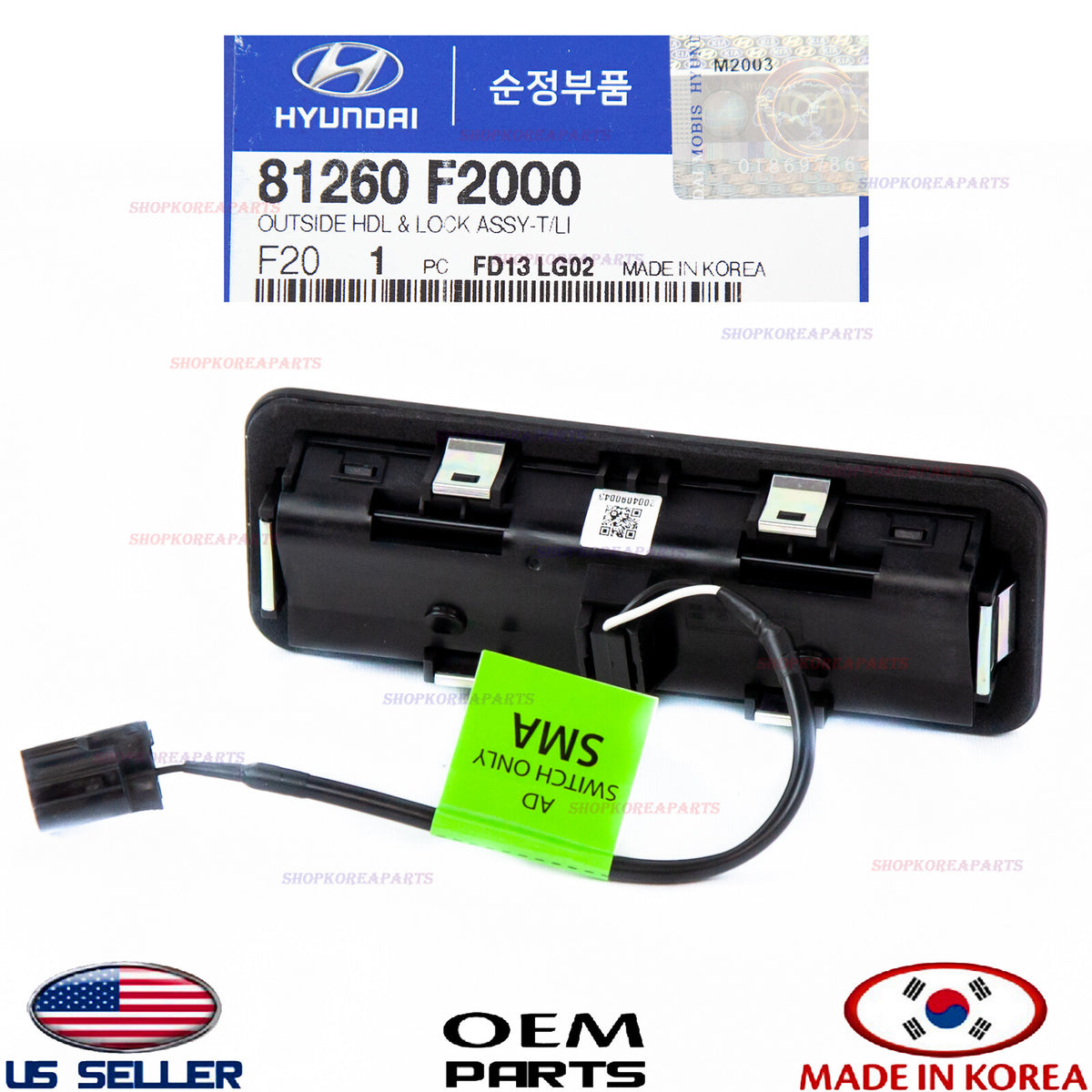 GENUINE Outside Lock Switch Trunk Lid ⭐OEM⭐ HYUNDAI ELANTRA sedan 4dr 2017-2018