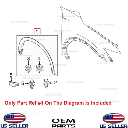 GENUINE OEM RIGHT Passenger Side Front Wheel Arch Molding 2022-2025 Mazda CX-5