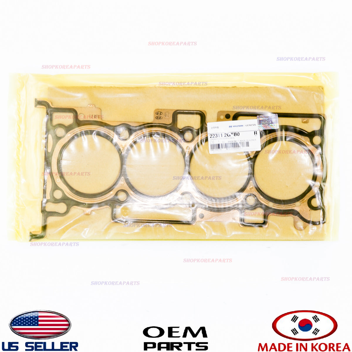 GENUINE Engine Cylinder Head Gasket OEM Genesis Hyundai Kia 2.0 Turbo 223112GTB0