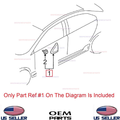 GENUINE Fender Pillar Trim Molding Garnish LEFT Driver Side OEM Lancer 2008-2017