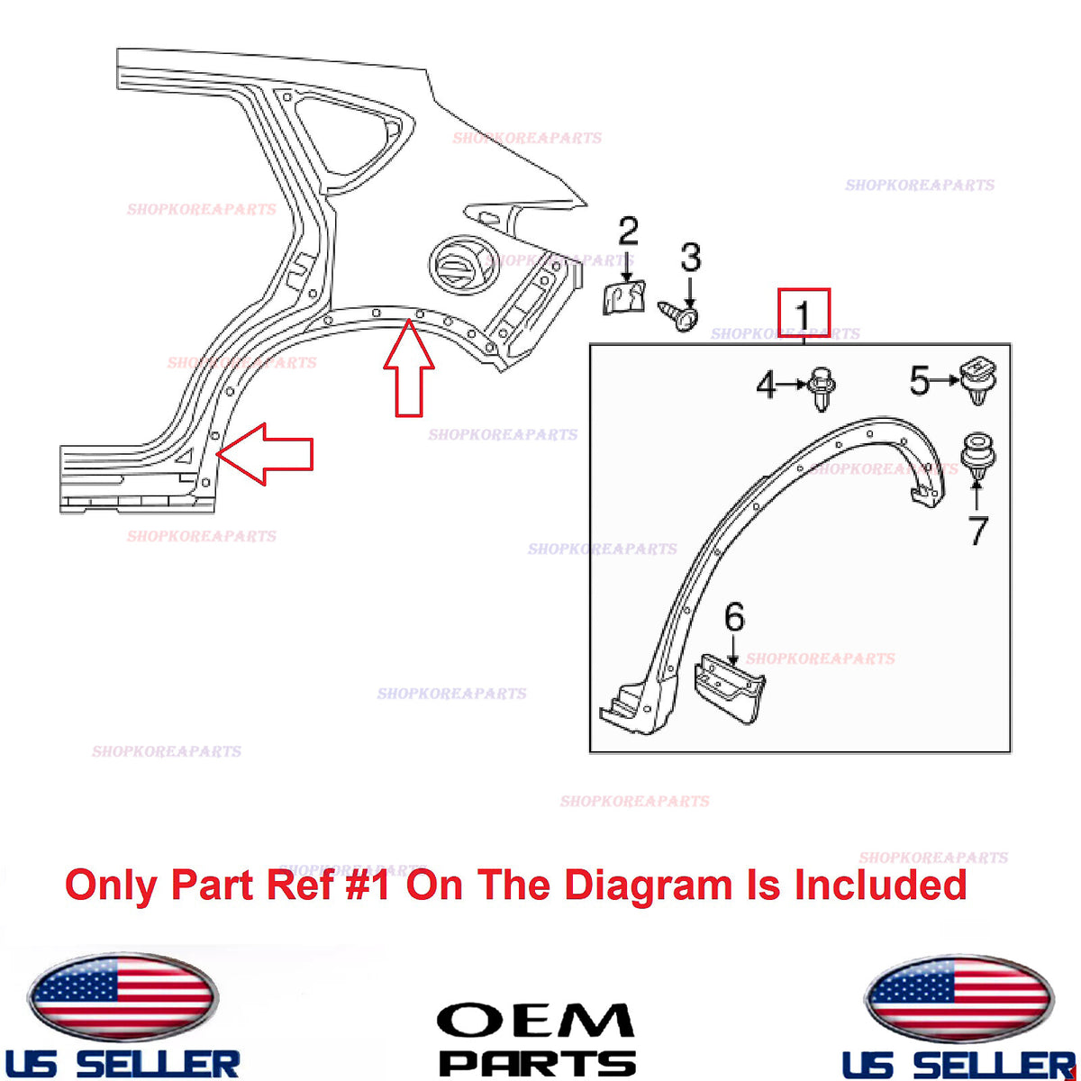 GENUINE OEM Rear LEFT Driver Side Wheel Opening Molding 2023-2025 Mazda CX-5
