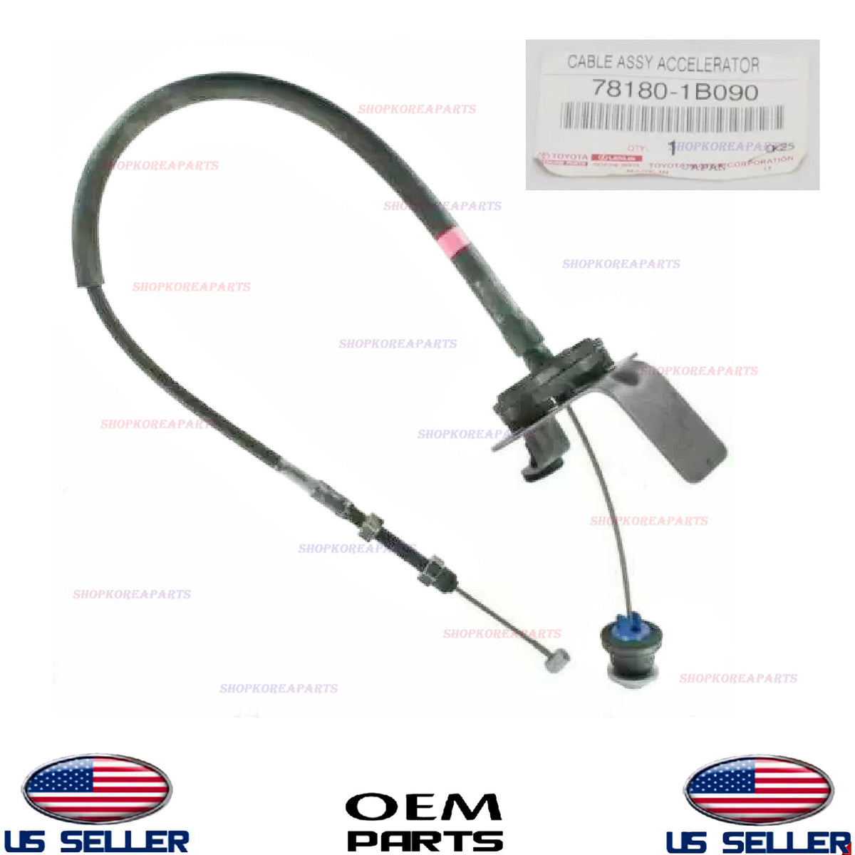GENUINE OEM Accelerator Control Cable 1993-1998 Toyota Supra 2JZ-GTE 78180-1B090