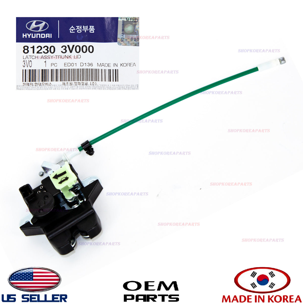 GENUINE Trunk Lid Latch Lock Actuator ⭐OEM⭐ Hyundai Azera 2012-2017 812303V000