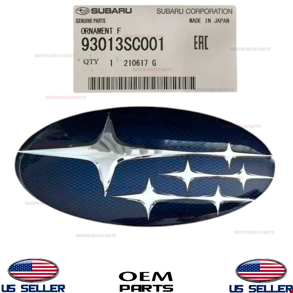 GENUINE Front Grille Emblem Logo ⭐OEM⭐ Subaru Forester 2009-13 Outback 2010-12