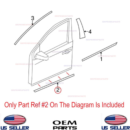 GENUINE Front Door Trim Moulding Lower RIGHT Passenger Side OEM MURANO 2009-2014