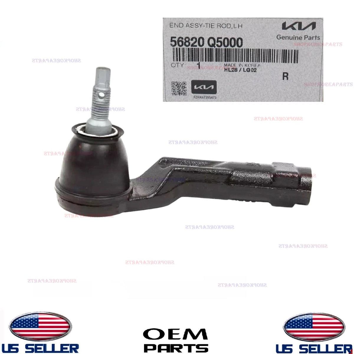 GENUINE OEM LEFT Driver Side Outer Tie Rod End 2020-2025 Kia Seltos Soul