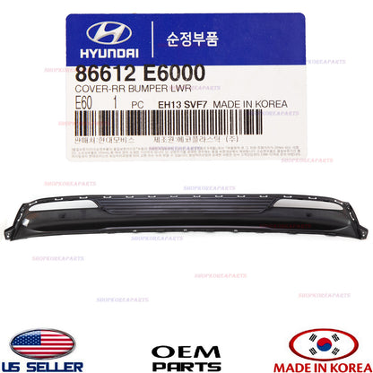 GENUINE Rear Bumper Lower Cover OEM Hyundai Sonata HYBRID 2016-2017 86612E6000