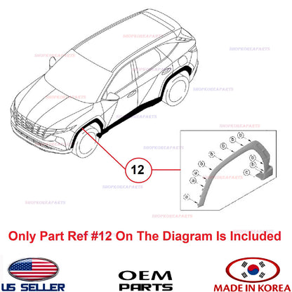GENUINE Front Fender Wheel Molding RIGHT Passenger Side ⭐OEM⭐ TUCSON 2022-2024