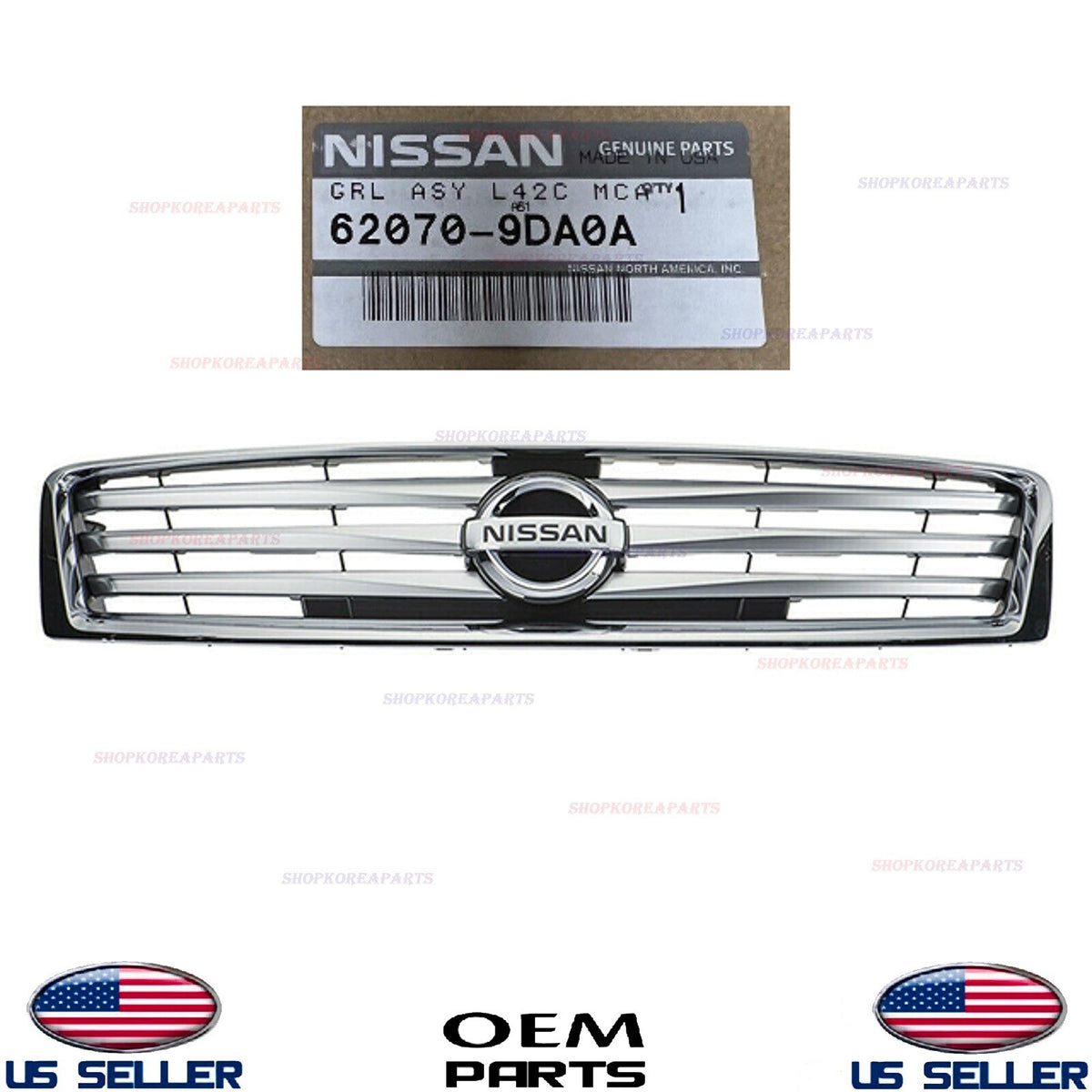 GENUINE Front Bumper Upper Grille Chrome OEM⭐ Nissan Maxima 2012-2014 620709DA0A