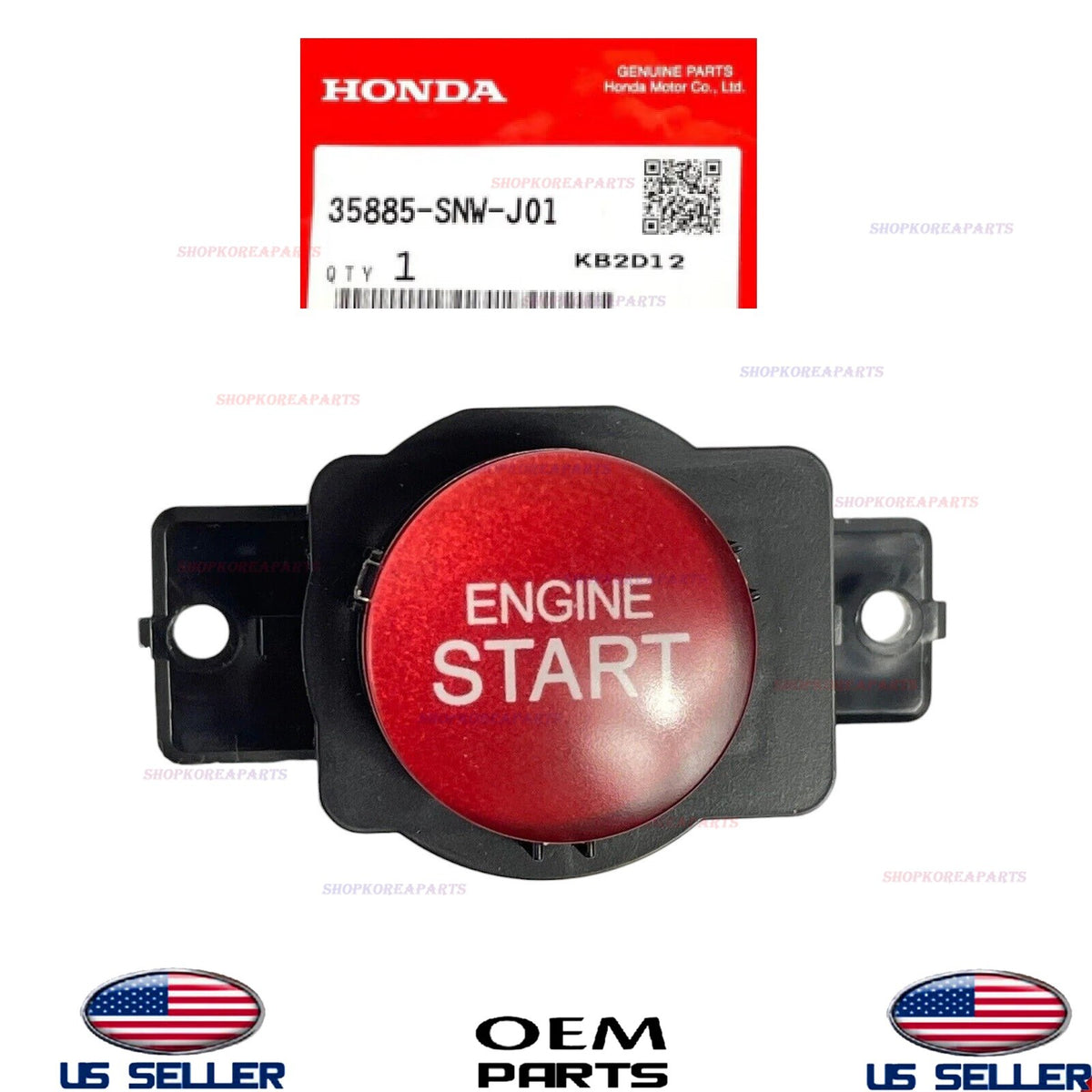 GENUINE OEM Engine Start Switch 2007-2009 Honda Civic Type R FD2 35885-SNW-J01