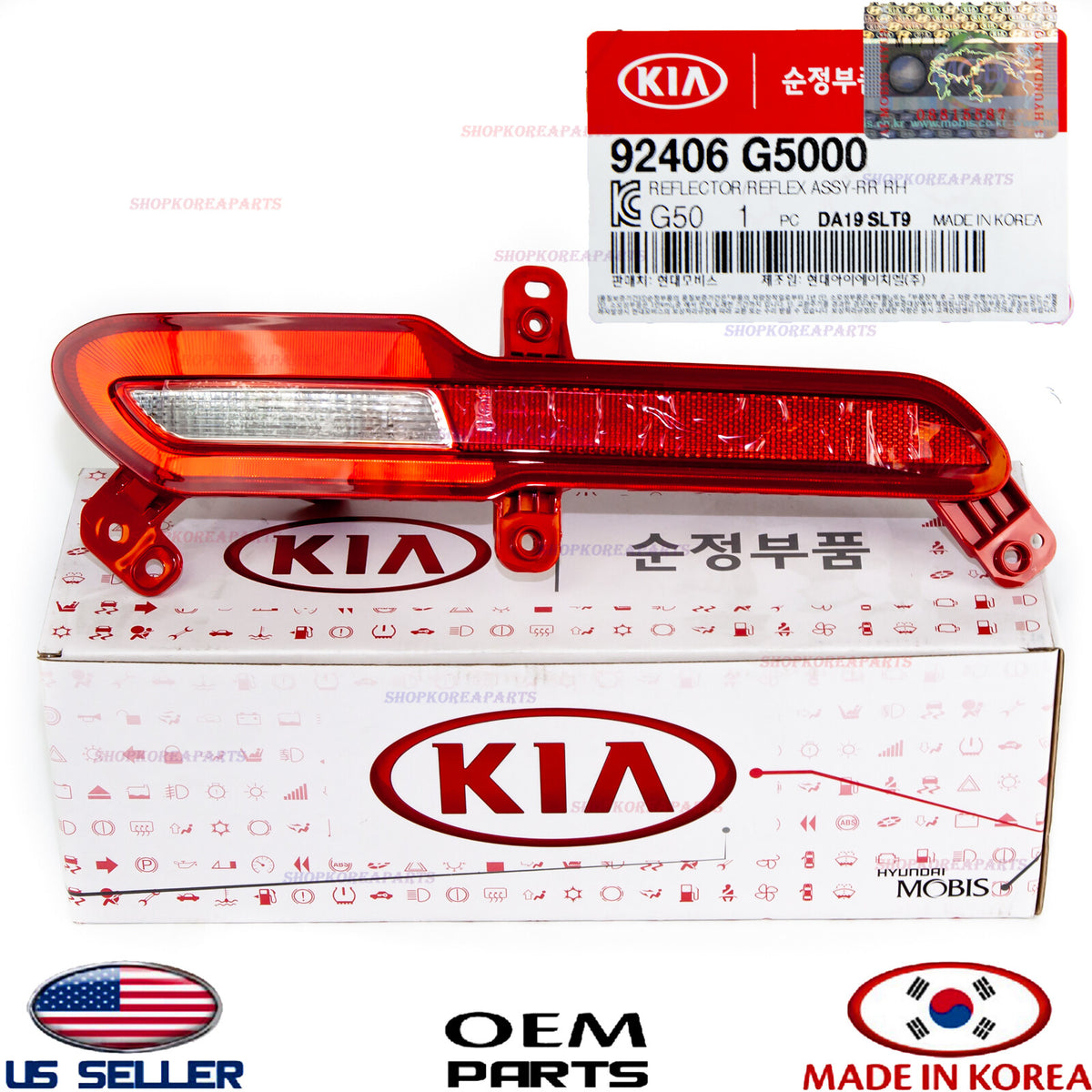 BUMPER TRIM REFLECTOR REAR RIGHT Passenger Side OEM GENUINE KIA NIRO 2017-2019