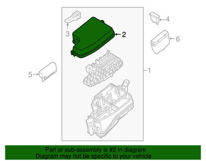 GENUINE OEM Fuse Box Upper Cover 2014-2016 Mazda 3 BHR1-66-761A